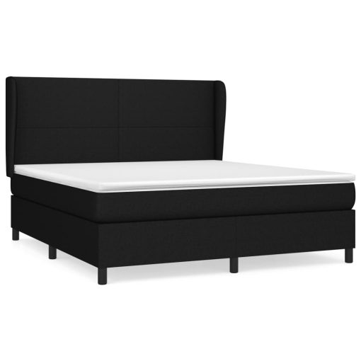 Giroletto A Molle Con Materasso Nero 180x200 Cm In Tessuto - Image 2