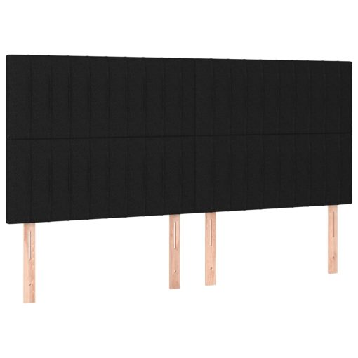 Giroletto A Molle Con Materasso Nero 180x200 Cm In Tessuto - Image 6
