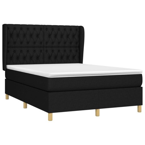 Giroletto A Molle Con Materasso Nero 140x190 Cm In Tessuto - Image 3
