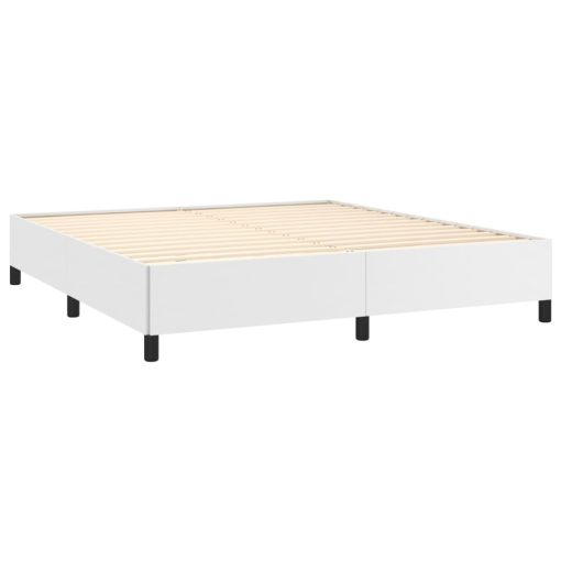 Giroletto A Molle Con Materasso Bianco 180x200 Cm In Similpelle - Image 4