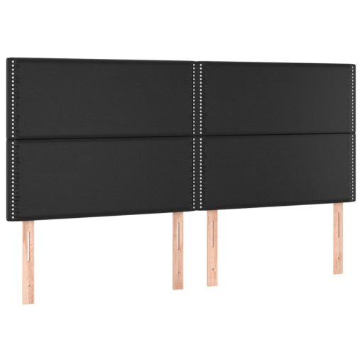 Giroletto A Molle Con Materasso Nero 200x200 Cm In Similpelle - Image 6