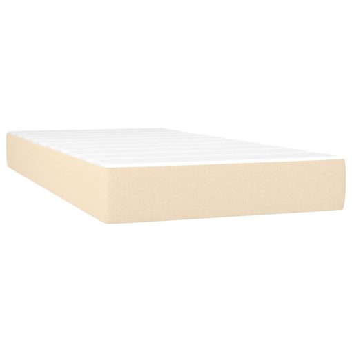 Giroletto A Molle Con Materasso Crema 200x200 Cm In Tessuto - Image 5