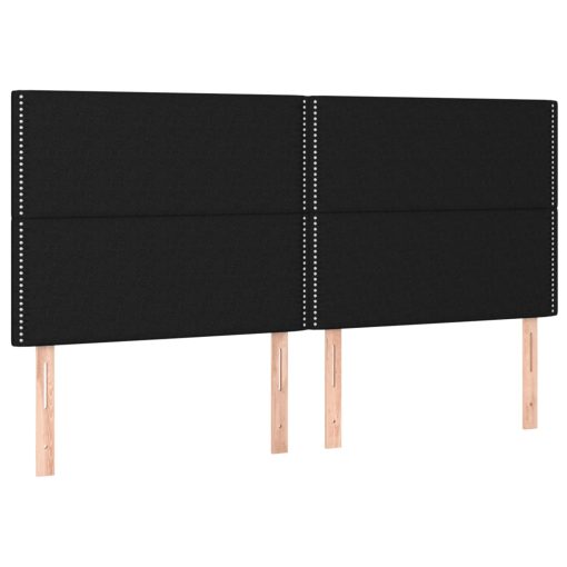 Giroletto A Molle Con Materasso Nero 180x200 Cm In Tessuto - Image 6