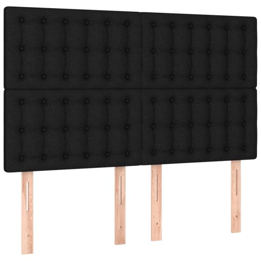 Giroletto A Molle Con Materasso Nero 140x190 Cm In Tessuto - Image 6