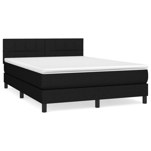 Giroletto A Molle Con Materasso Nero 140x190 Cm In Tessuto - Image 2