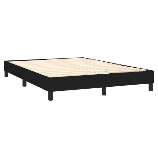 Giroletto A Molle Con Materasso Nero 140x190 Cm In Tessuto - Image 4