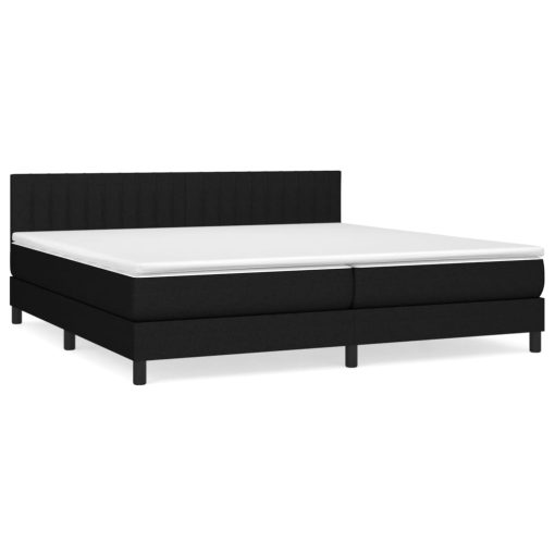 Giroletto A Molle Con Materasso Nero 200x200 Cm In Tessuto - Image 2
