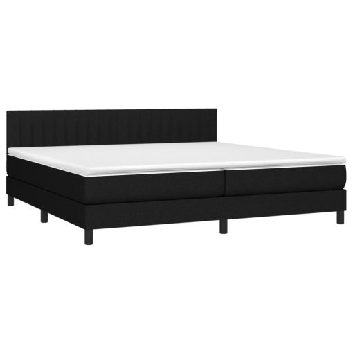 Giroletto A Molle Con Materasso Nero 200x200 Cm In Tessuto - Image 3