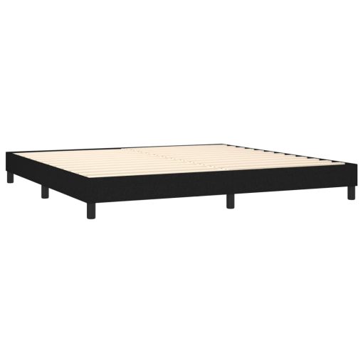 Giroletto A Molle Con Materasso Nero 200x200 Cm In Tessuto - Image 4