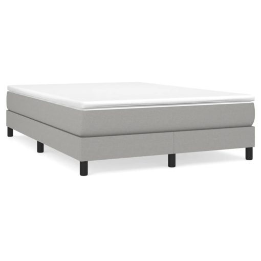 Giroletto A Molle Con Materasso Grigio Chiaro 140x190cm Tessuto - Image 2