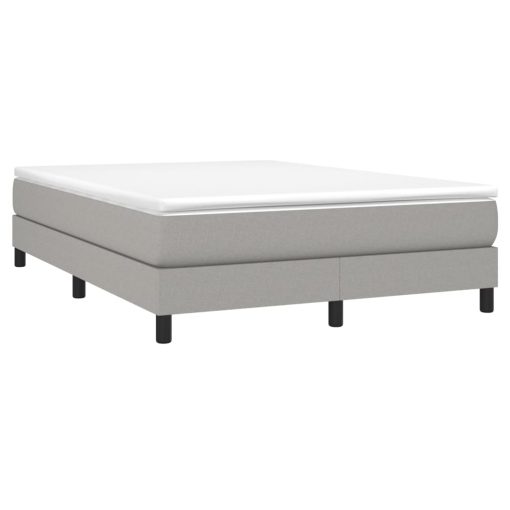 Giroletto A Molle Con Materasso Grigio Chiaro 140x190cm Tessuto - Image 3