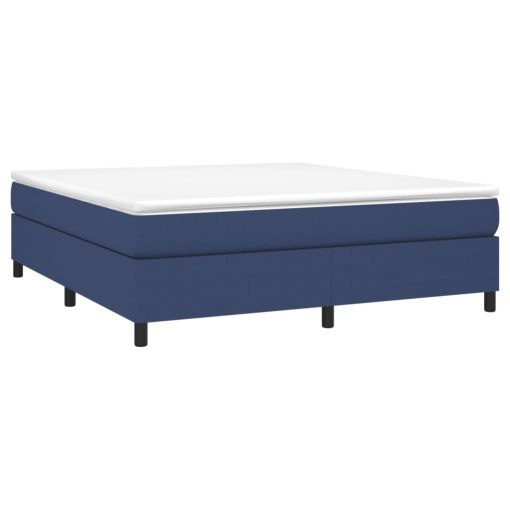 Giroletto A Molle Con Materasso Blu 160x200 Cm In Tessuto - Image 3