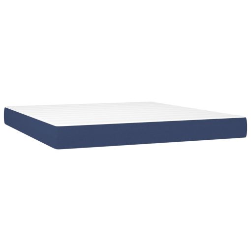 Giroletto A Molle Con Materasso Blu 160x200 Cm In Tessuto - Image 5