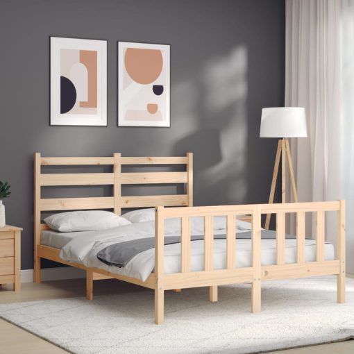 Letto Senza Materasso 140x190 Cm In Legno Massello Di Pino - Image 4