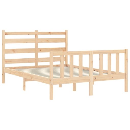 Letto Senza Materasso 140x190 Cm In Legno Massello Di Pino - Image 5