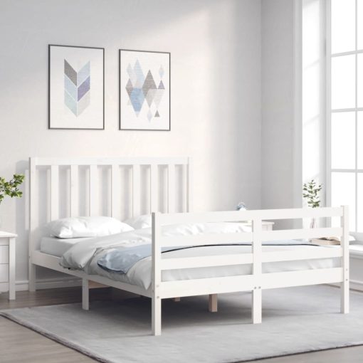 Giroletto Senza Materasso Bianco 120x200 Cm Legno Massello Pino