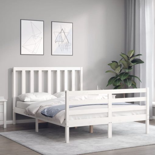 Giroletto Senza Materasso Bianco 120x200 Cm Legno Massello Pino - Image 3
