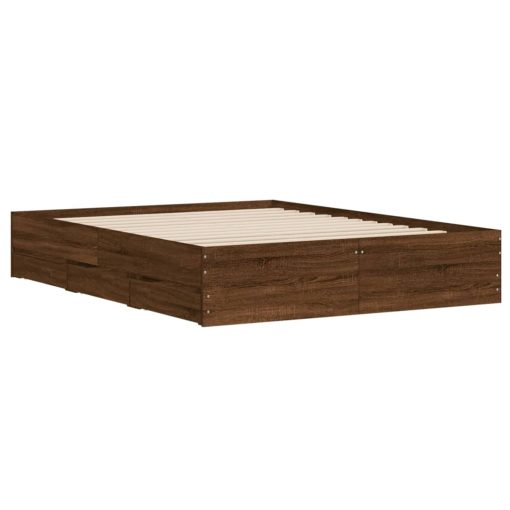Giroletto Cassetti Rovere Marrone 150x200 Cm Legno Multistrato - Image 4