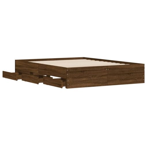 Giroletto Cassetti Rovere Marrone 150x200 Cm Legno Multistrato - Image 5