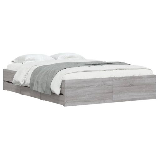 Giroletto Cassetti Grigio Sonoma 120x190 Cm Legno Multistrato - Image 3