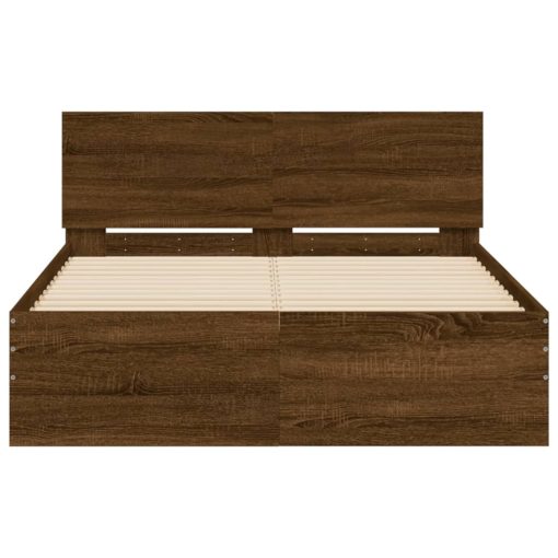 Giroletto Con Testiera Rovere Marrone 135x190 cm - Image 5