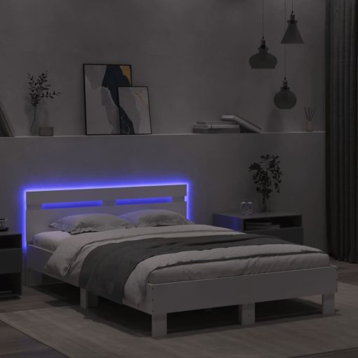 Giroletto Con Testiera E Led Bianco 135x190 cm - Image 4