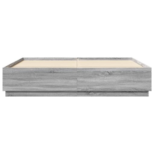 Giroletto Luci Led Grigio Sonoma 180x200 Cm Legno Multistrato - Image 6