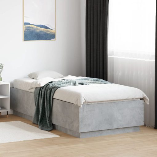 Giroletto Luci Led Grigio Cemento 90x200cm In Legno Multistrato