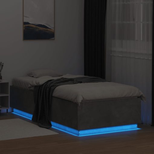 Giroletto Luci Led Grigio Cemento 90x200cm In Legno Multistrato - Image 4