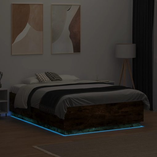 Giroletto Con Luci Led Rovere Fumo 120x190 Cm Legno Multistrato - Image 4