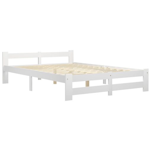 Giroletto Senza Materasso Bianco 140x200 Cm In Legno Di Pino - Image 2