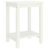 Comodino Bianco 35x30x47 Cm In Legno Massello Di Pino