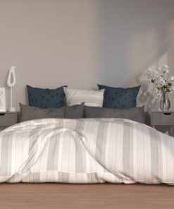 Comodini 2 Pz Grigi 40x40x56 Cm In Legno Multistrato