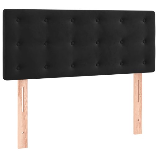 Giroletto A Molle Con Materasso Nero 120x190 Cm In Velluto - Image 6