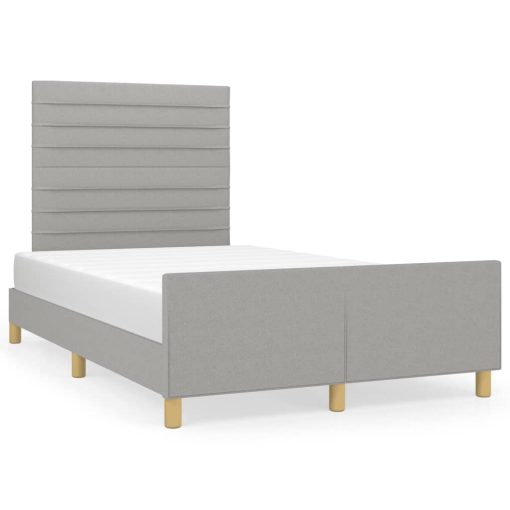 Giroletto Senza Materasso Grigio Chiaro 120x190 Cm In Tessuto - Image 2