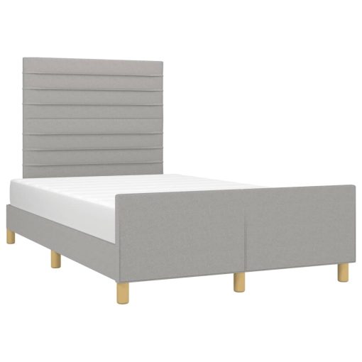 Giroletto Senza Materasso Grigio Chiaro 120x190 Cm In Tessuto - Image 4