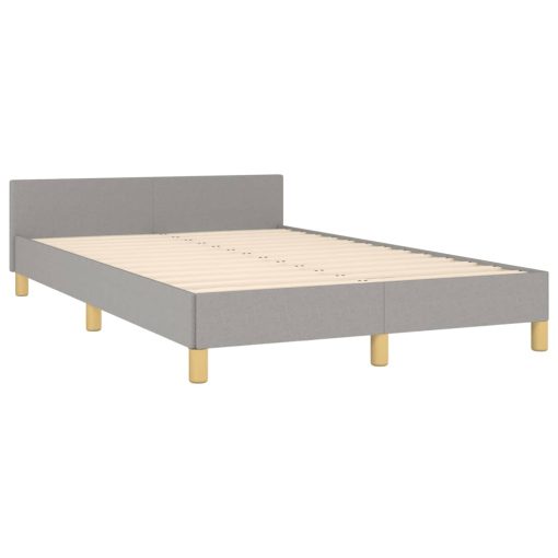 Giroletto Senza Materasso Grigio Chiaro 120x190 Cm In Tessuto - Image 5
