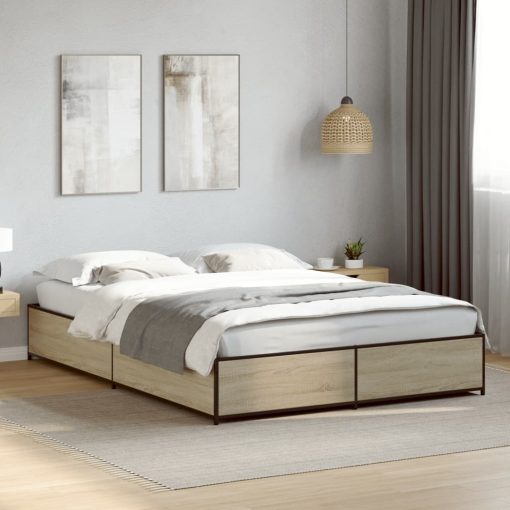 Giroletto Rovere Sonoma 135x190 Cm In Legno Multistrato Metallo