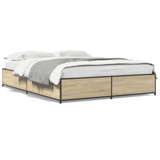 Giroletto Rovere Sonoma 135x190 Cm In Legno Multistrato Metallo - Image 2