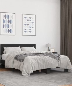 Giroletto Nero 120x200 Cm In Legno Multistrato E Metallo