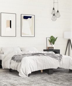 Giroletto Nero 150x200 Cm In Legno Multistrato E Metallo