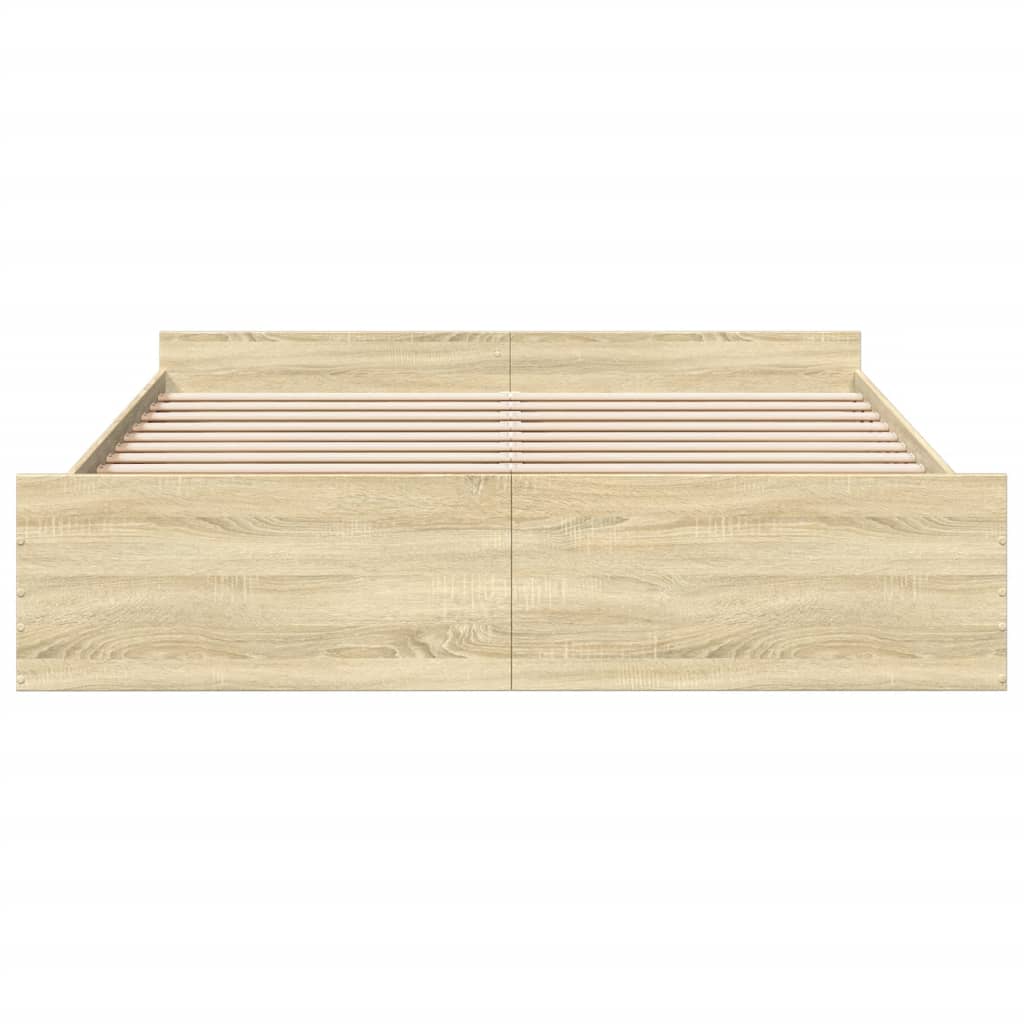 Giroletto Cassetti Rovere Sonoma 200x200 Cm Legno Multistrato - Image 4
