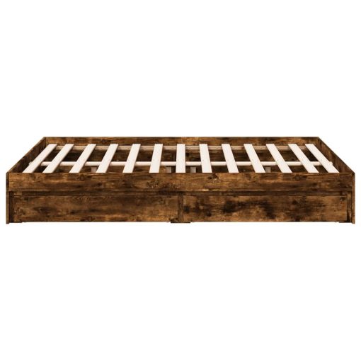 Giroletto Con Cassetti Rovere Fumo 140x200 Cm Legno Multistrato - Image 5