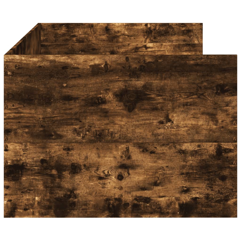 Divano Letto Con Cassetti Senza Materasso Rovere Fumo 75x190 cm - Image 5