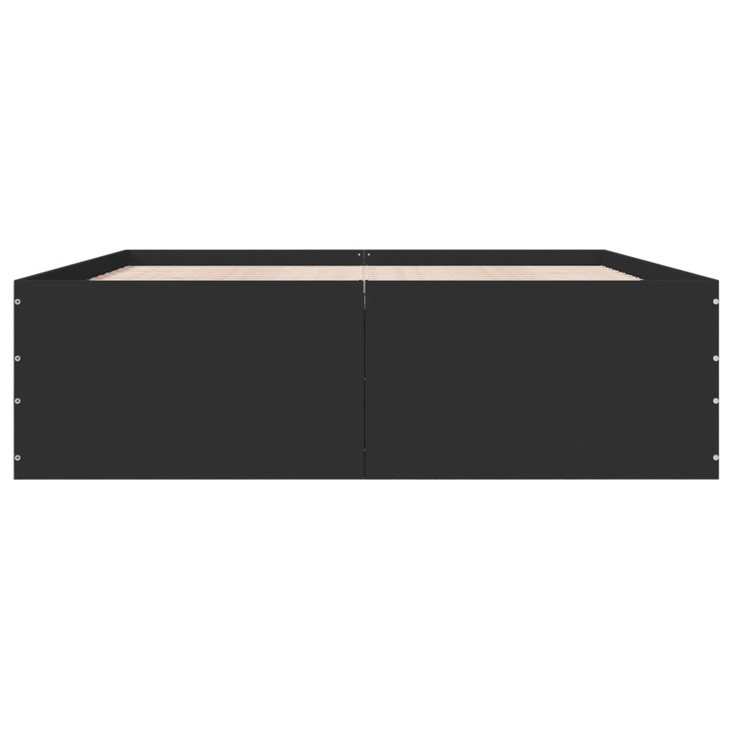 Giroletto Nero 160x200 Cm In Legno Multistrato - Image 4