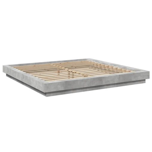 Giroletto Luci Led Grigio Cemento 180x200 Cm Legno Multistrato - Image 3
