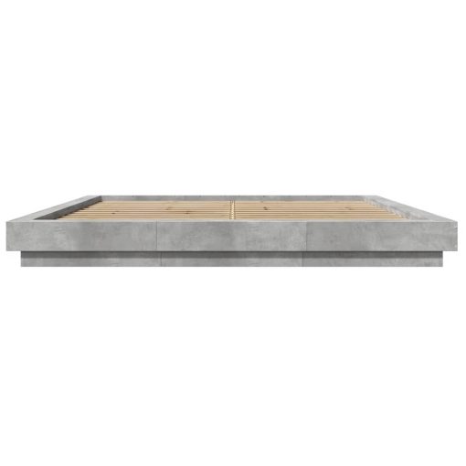 Giroletto Luci Led Grigio Cemento 180x200 Cm Legno Multistrato - Image 5