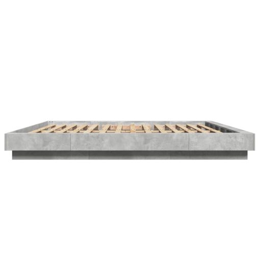 Giroletto Luci Led Grigio Cemento 180x200 Cm Legno Multistrato - Image 6