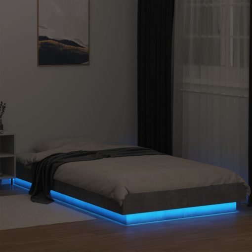 Giroletto Luci Led Grigio Cemento 75x190cm In Legno Multistrato - Image 4