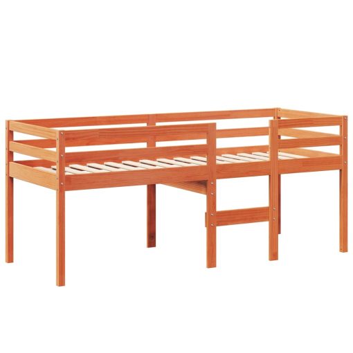 Letto A Soppalco Con Tetto Cera 80x200 Cm In Legno Di Pino - Image 5